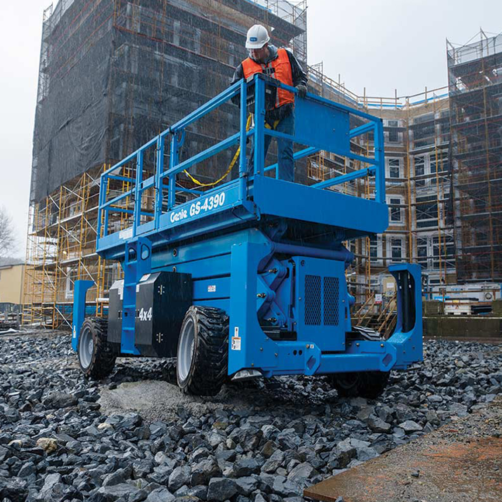 Genie GS4390 RT 15.11m Diesel Scissor Lift