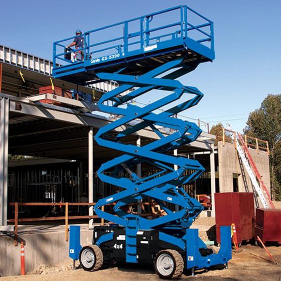 Genie GS5390 RT 17.95m Diesel Scissor Lift